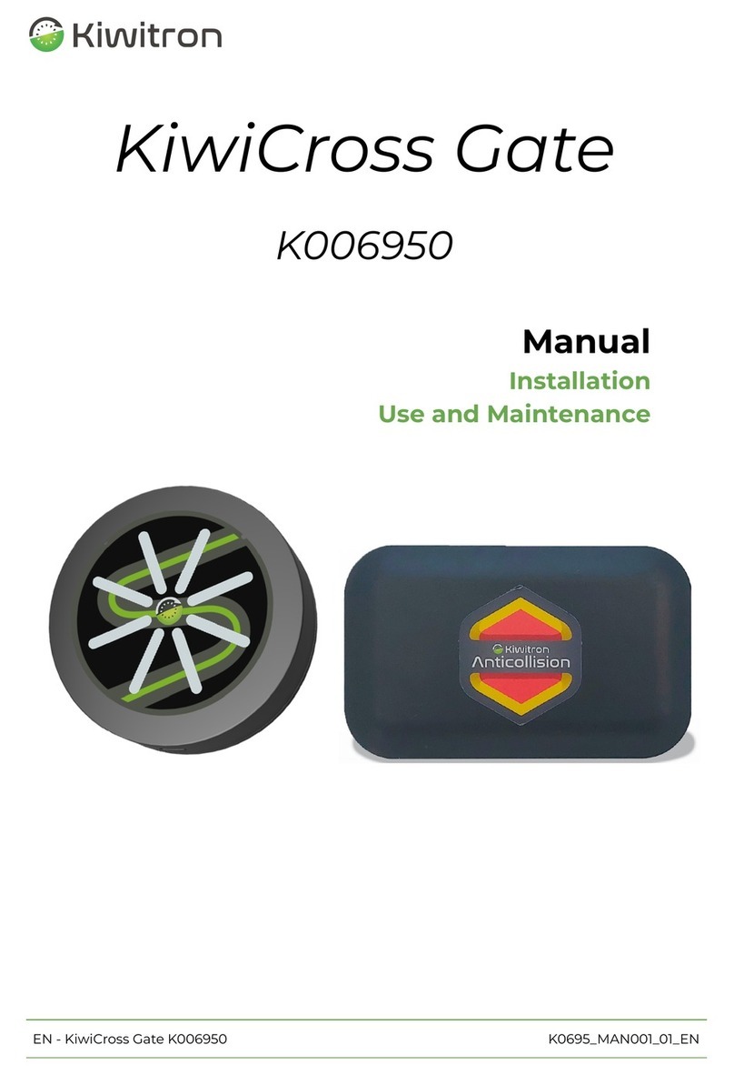 Kiwitron KiwiCross Gate K006950 Installation, use and maintenance manual