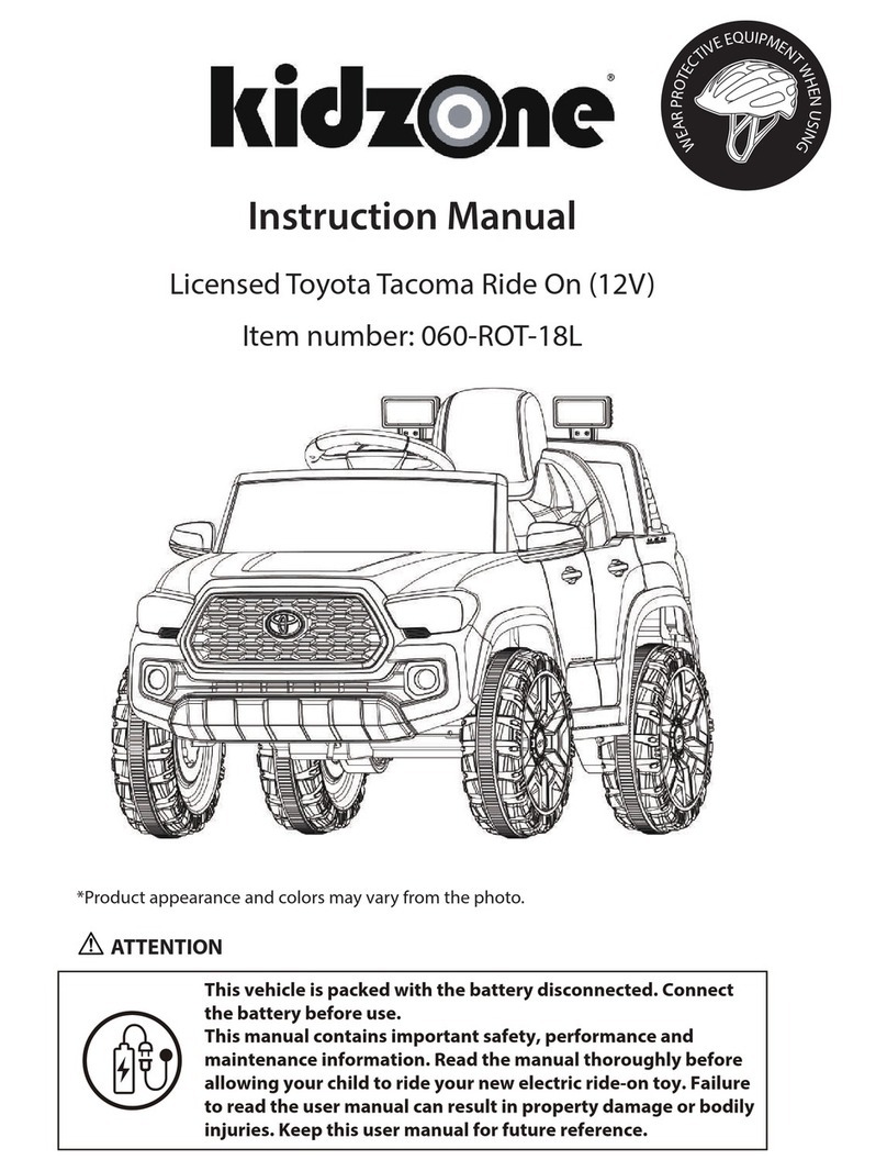 Kidzone Licensed Toyota Tacoma Ride On User manual
