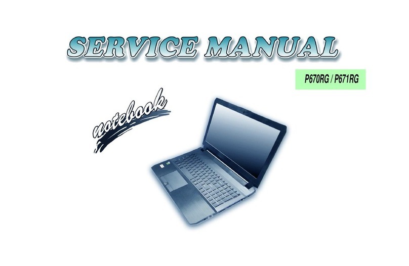 Clevo P670RG Series User manual
