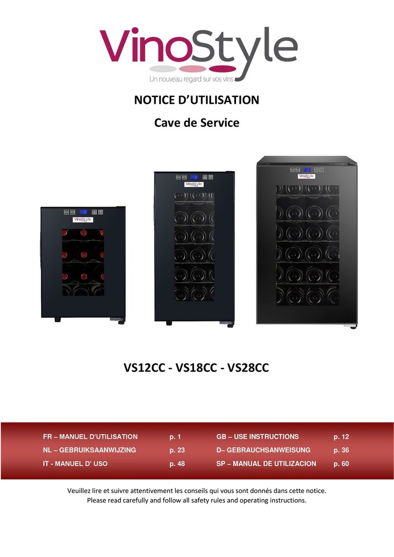 VinoStyle VS12CC Use instruction