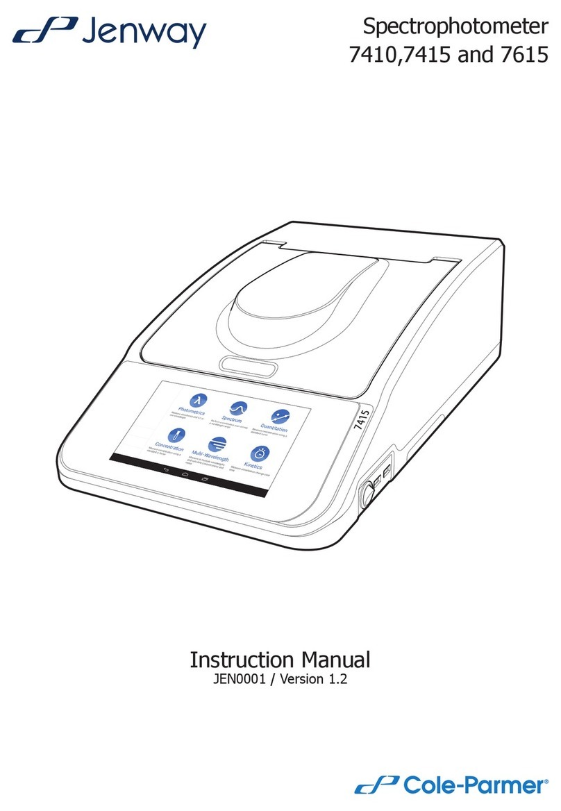 Cole Parmer Jenway 76 Series instruction manual