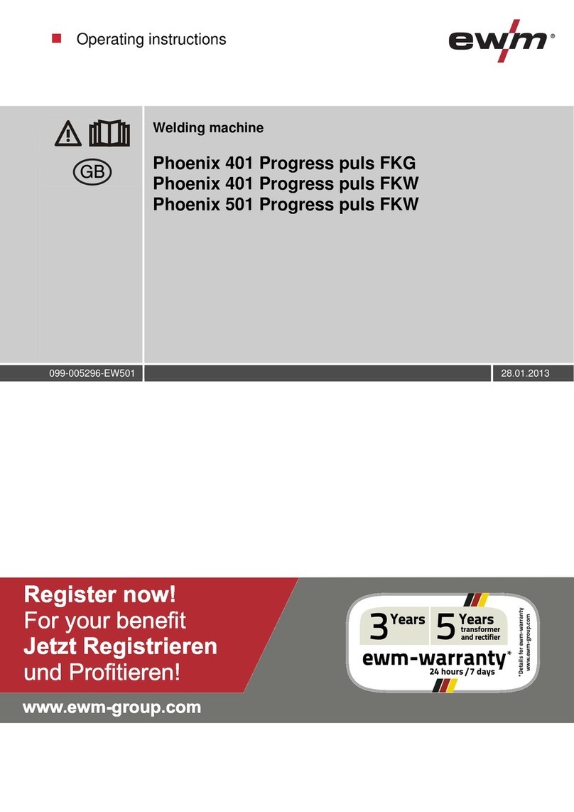 EWM Phoenix 401 Progress puls FKG operating instructions EWM Phoenix 401 Progress puls FKG operating instructions