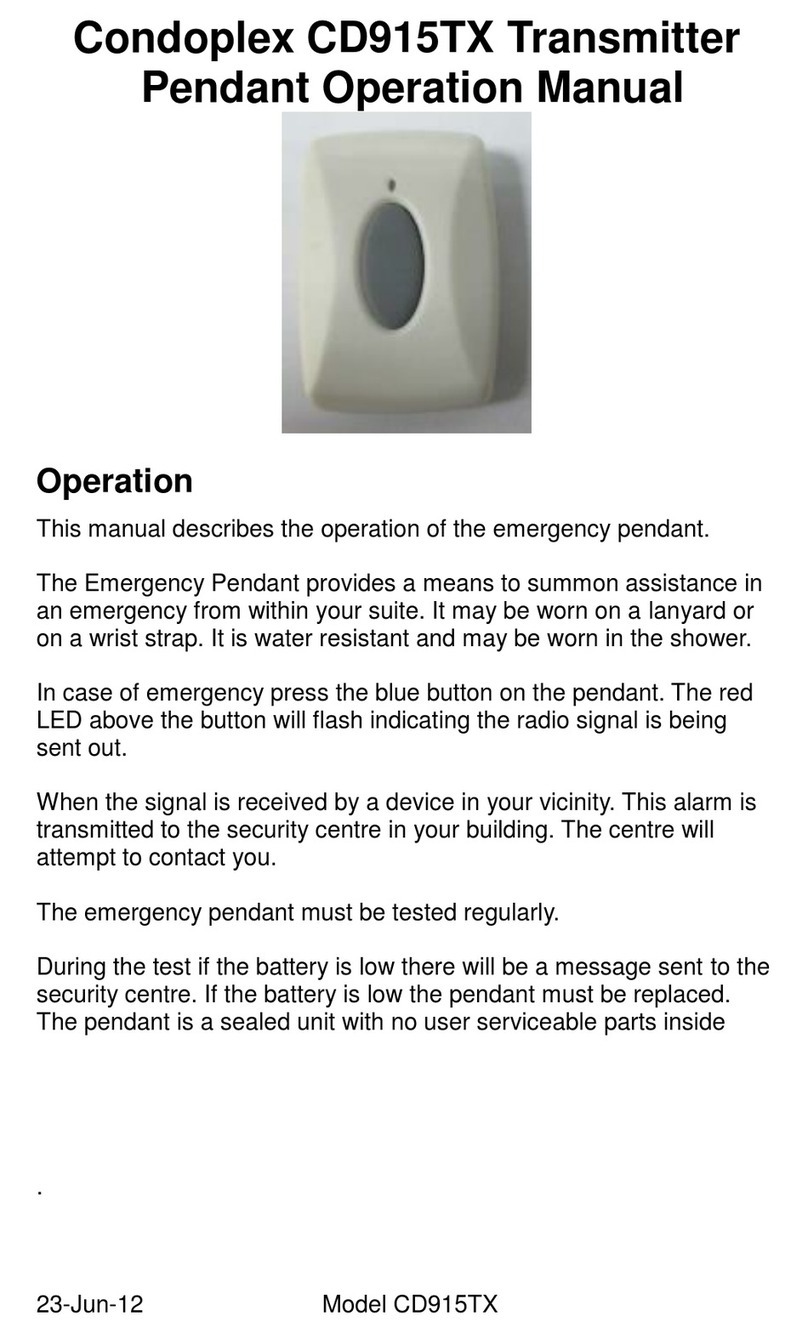 Condoplex CD915TX Operation manual