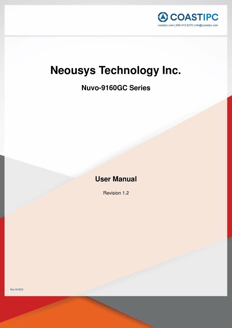 Neousys Technology Nuvo-9160GC Series User manual
