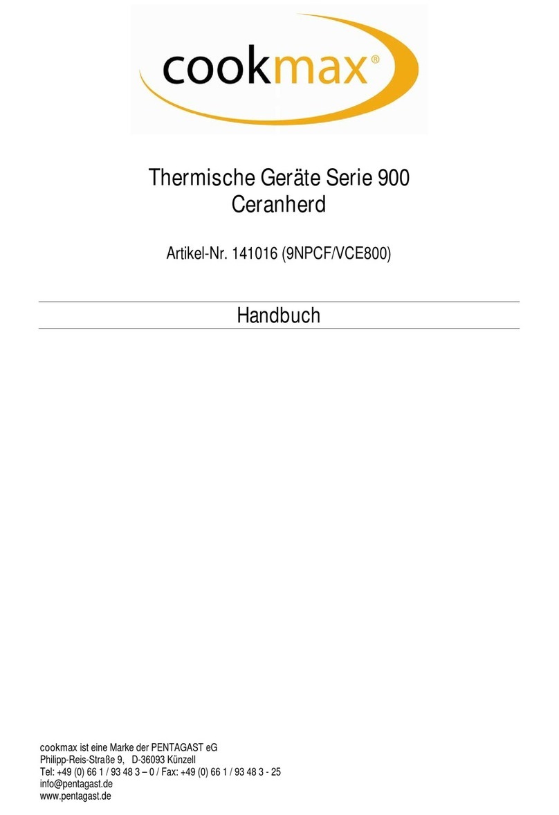 PENTAGAST Cookmax 141016 User manual