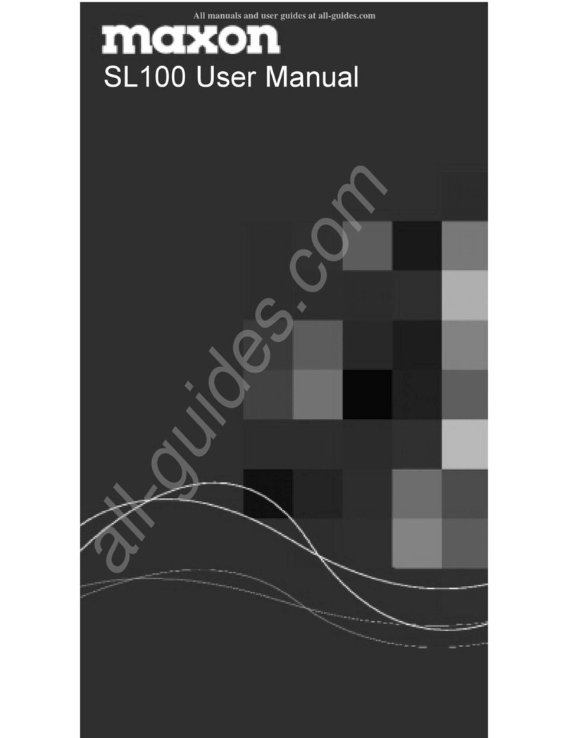 Maxon SL100 user manual