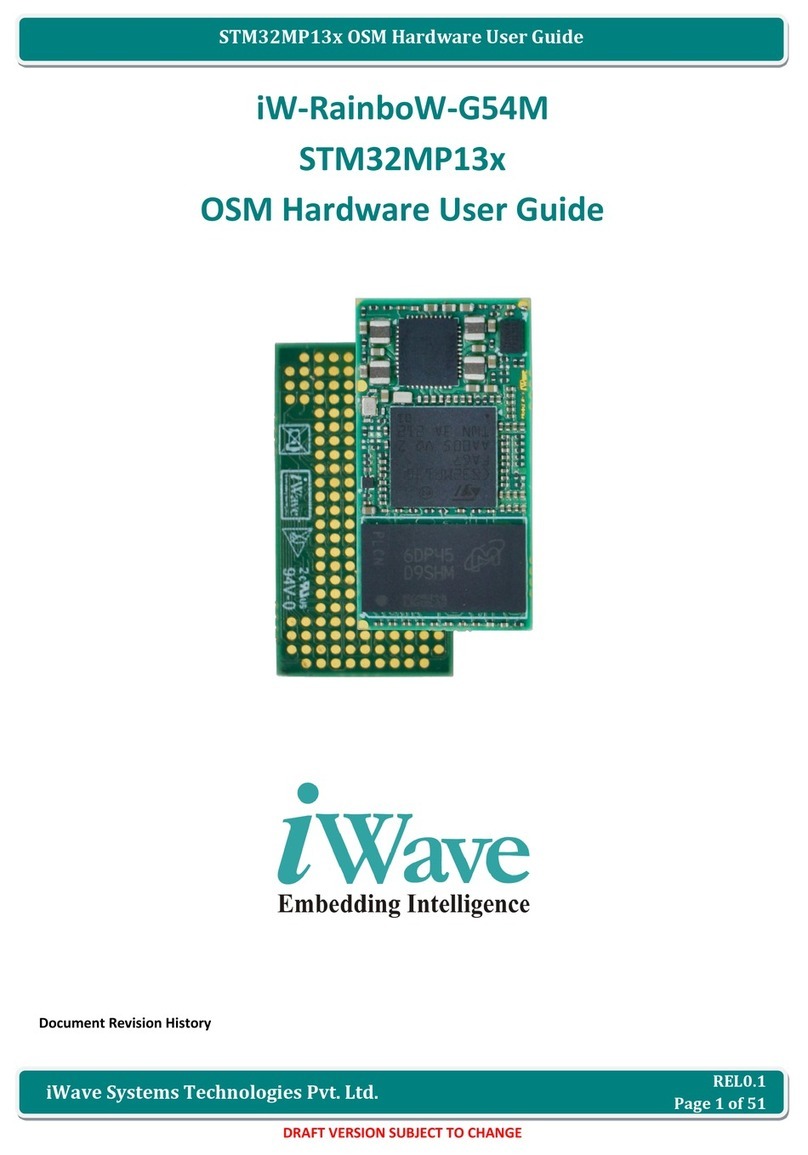 iWave iW-RainboW-G54M STM32MP13 Series Installation manual