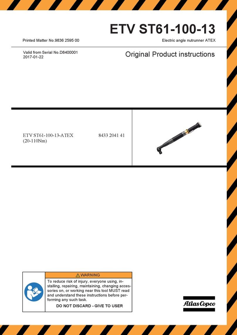 Atlas Copco ETV ST61-100-13 Original product instructions Atlas Copco ETV ST61-100-13 Original product instructions
