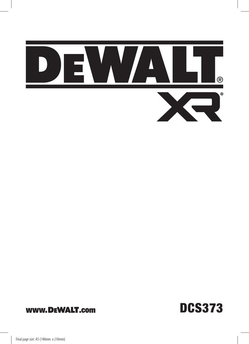 DeWalt XR DCS373 manual