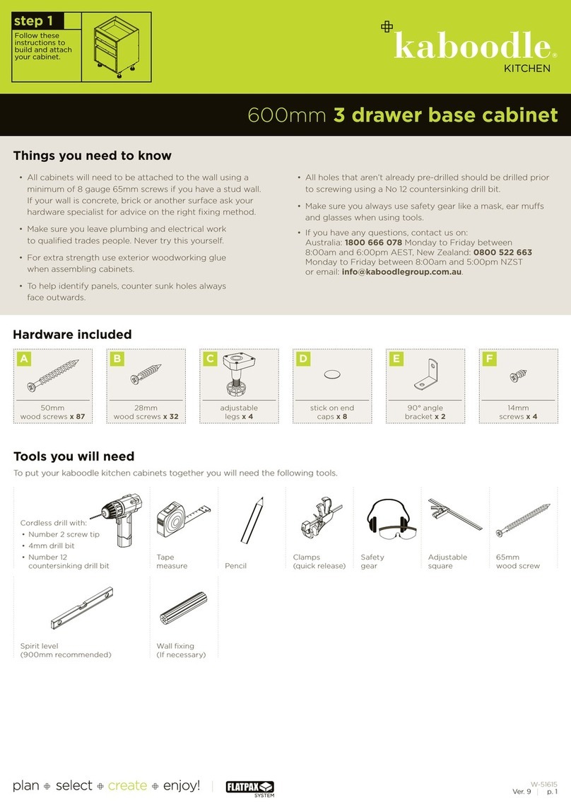 Kaboodle W-51615 quick start guide