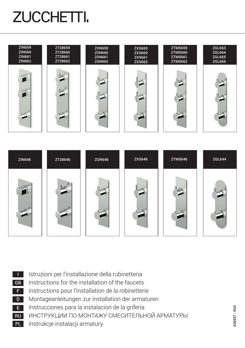 ZUCCHETTI ZGL644 Instruction & installation manual ZUCCHETTI ZGL644 Instruction & installation manual