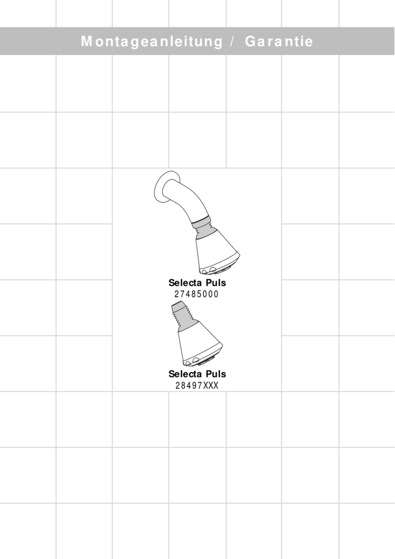 Hans Grohe Selecta Puls 28497 Series quick start guide Hans Grohe Selecta Puls 28497 Series quick start guide