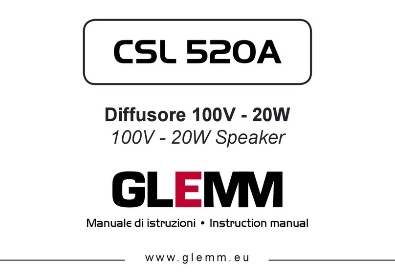 GLEMM CSL 520A instruction manual