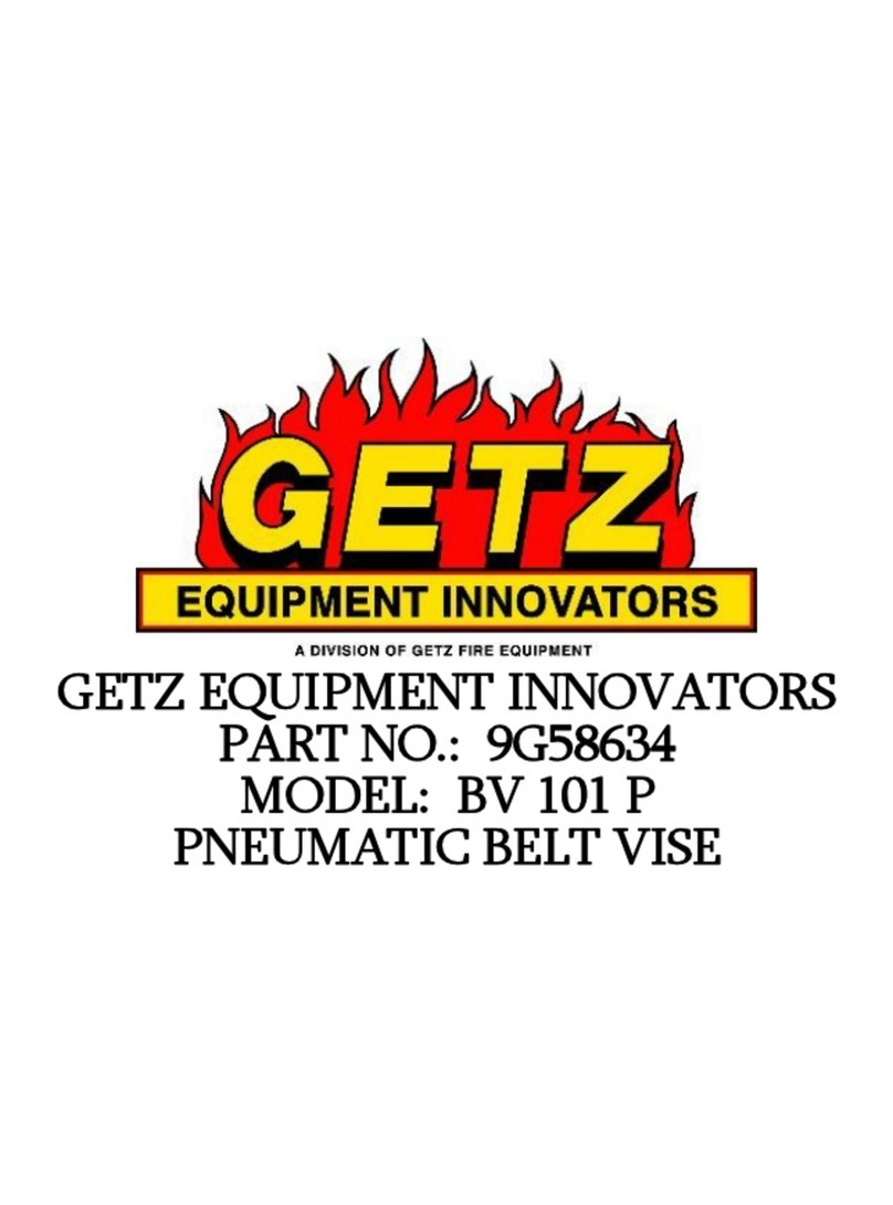 Getz Equipment Innovators 9G58634 quick start guide