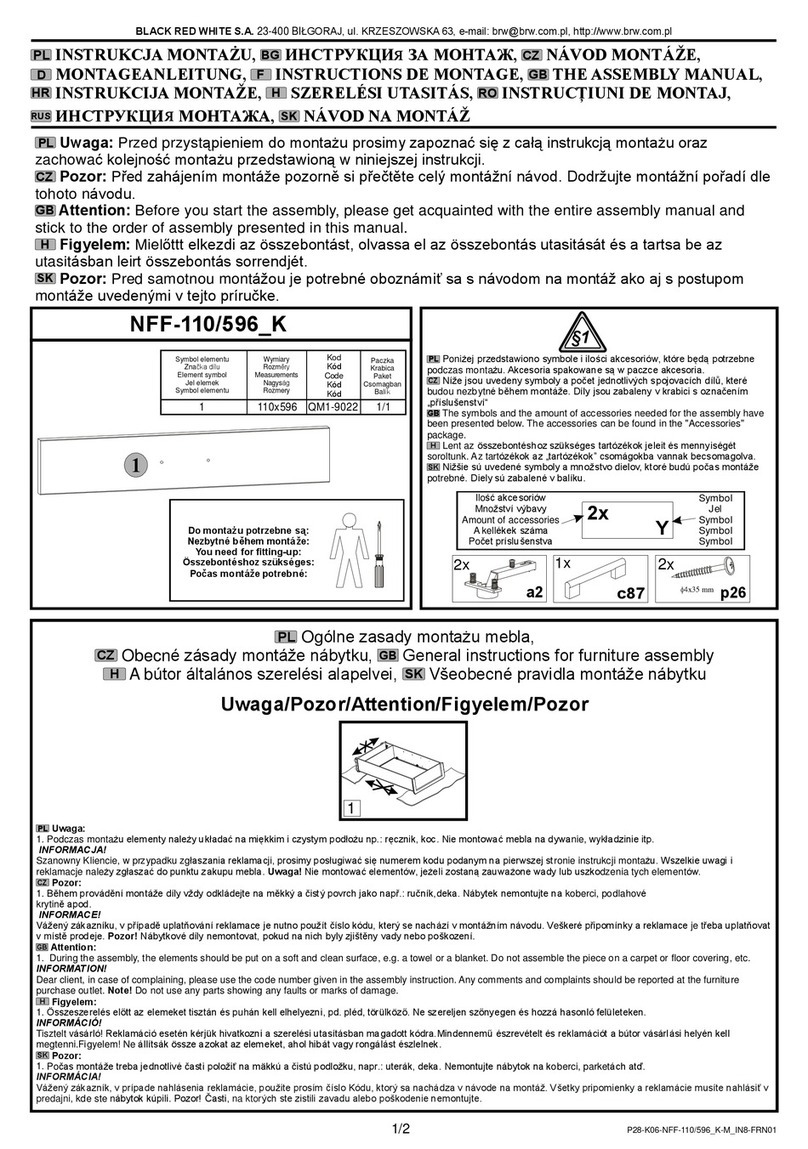 BLACK RED WHITE NFF-110/596 K User manual