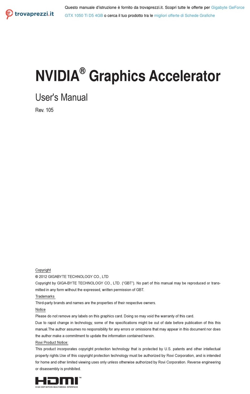 Gigabyte GeForce GTX 1050 Ti D5 user manual