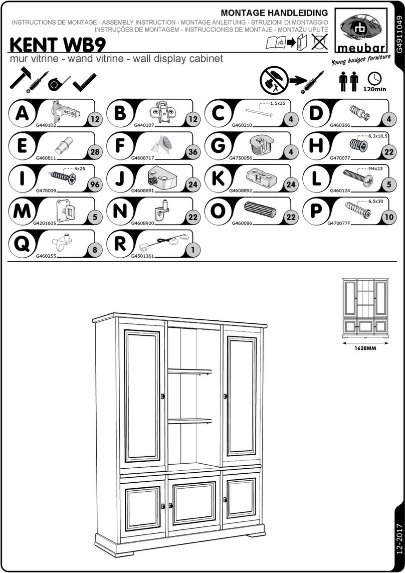 meubar KENT WB9 Assembly instruction