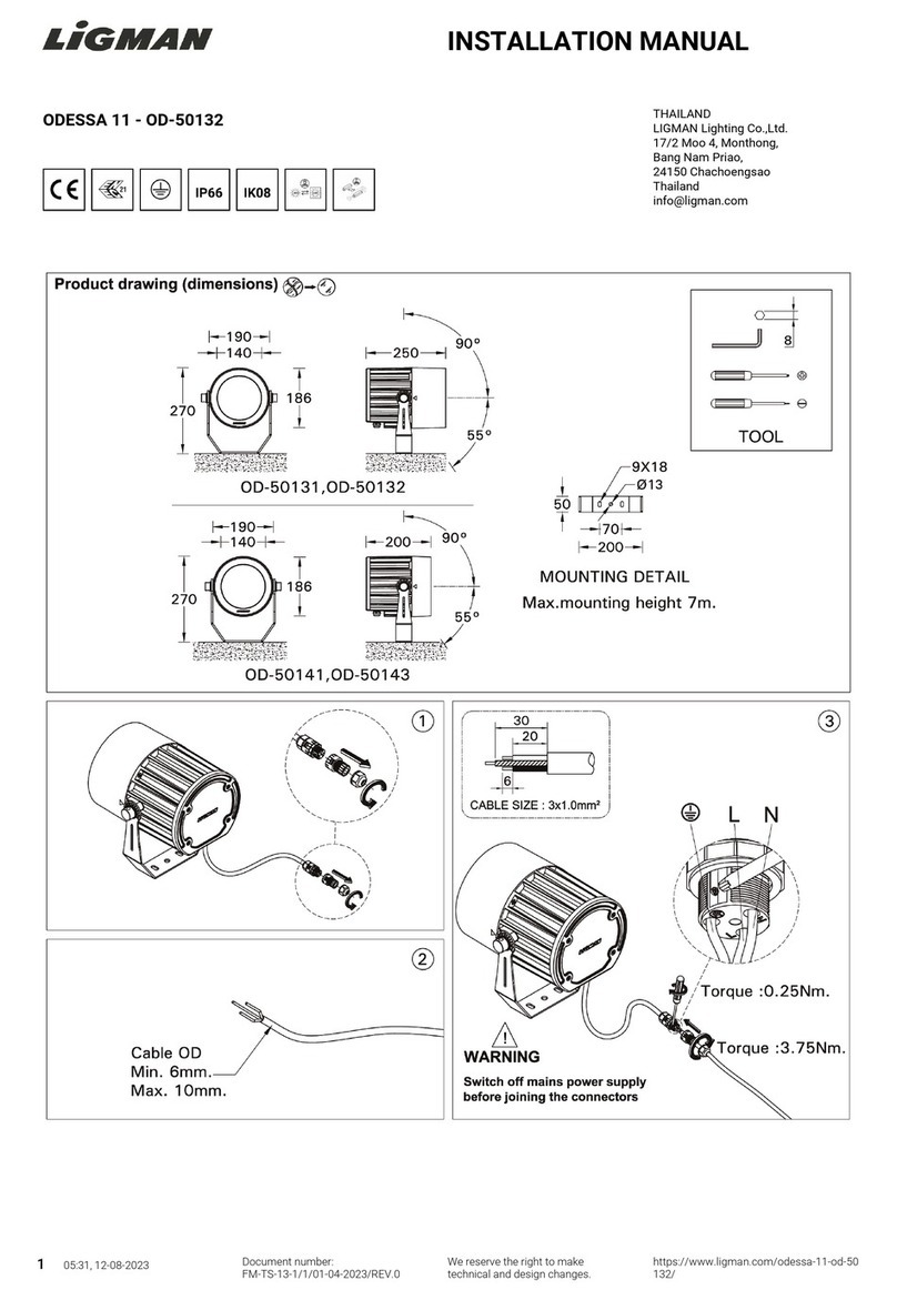 LIGMAN OD-50132 User manual