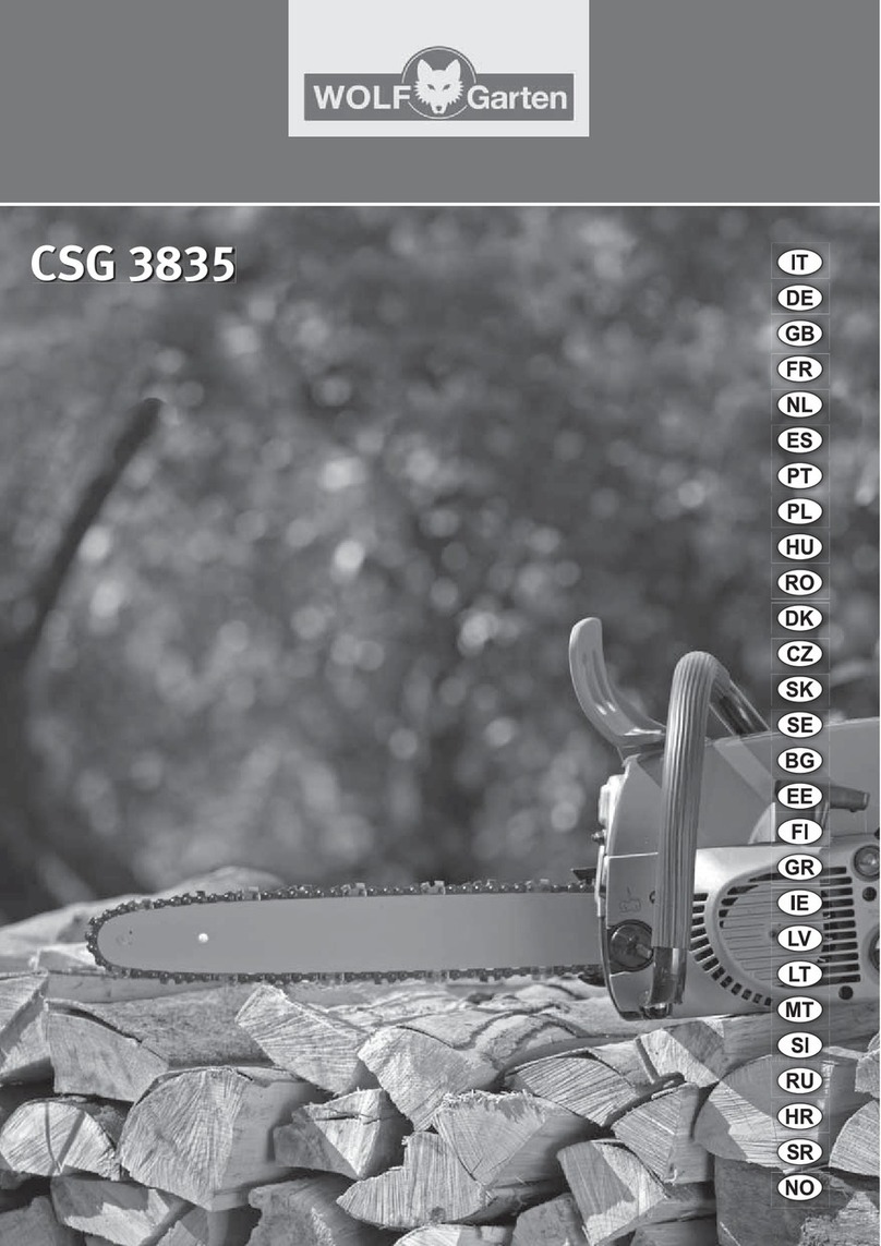 Wolf Garten CSG 3835 manual