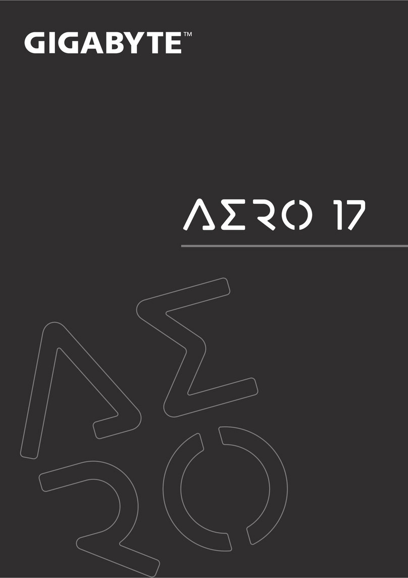 Gigabyte AERO 17 HDR User manual