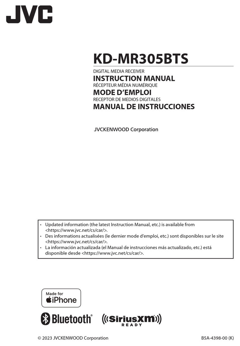 JVC KD-MR305BTS User manual