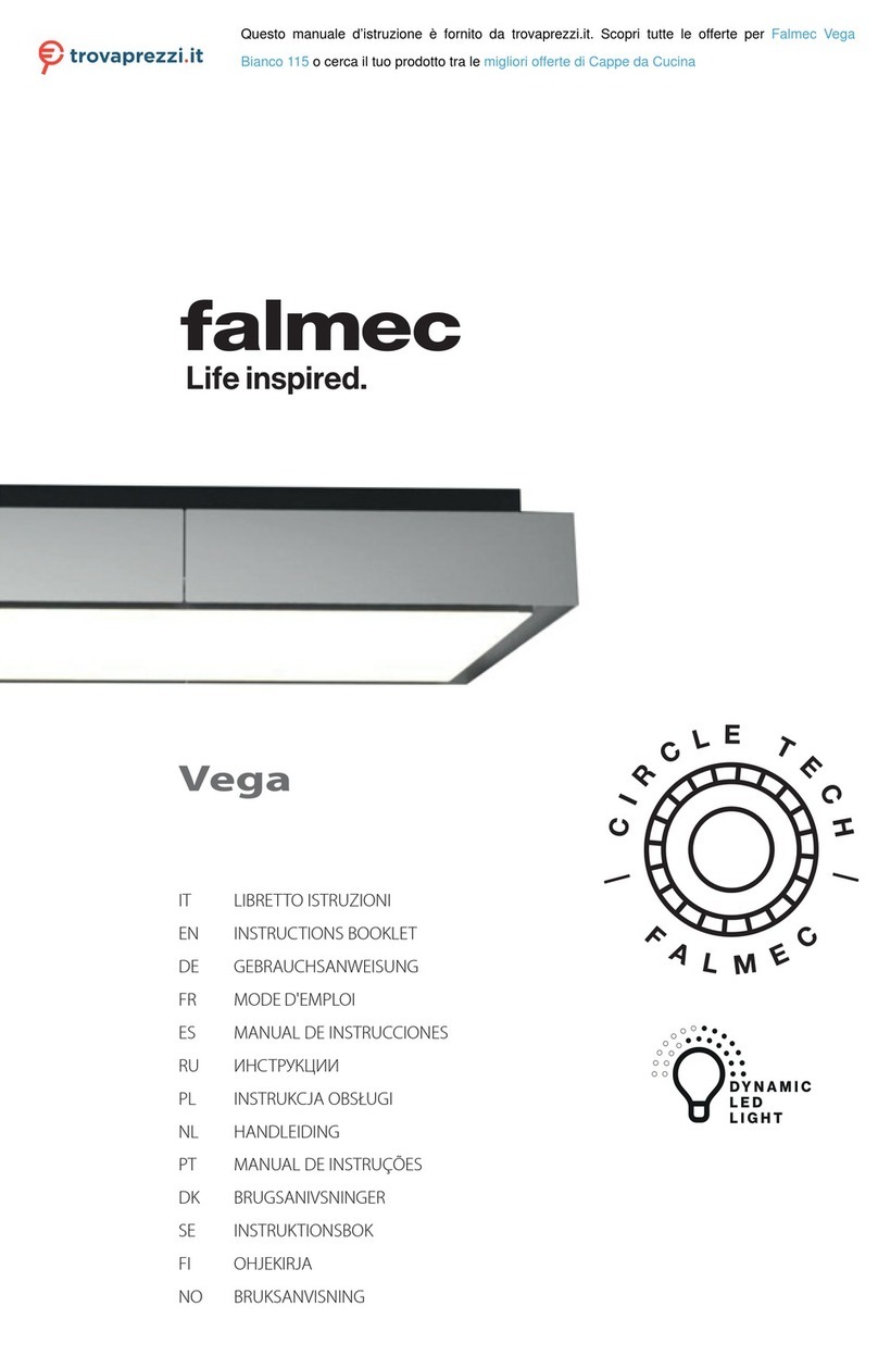 FALMEC Vega Bianco 115 Instruction booklet FALMEC Vega Bianco 115 Instruction booklet