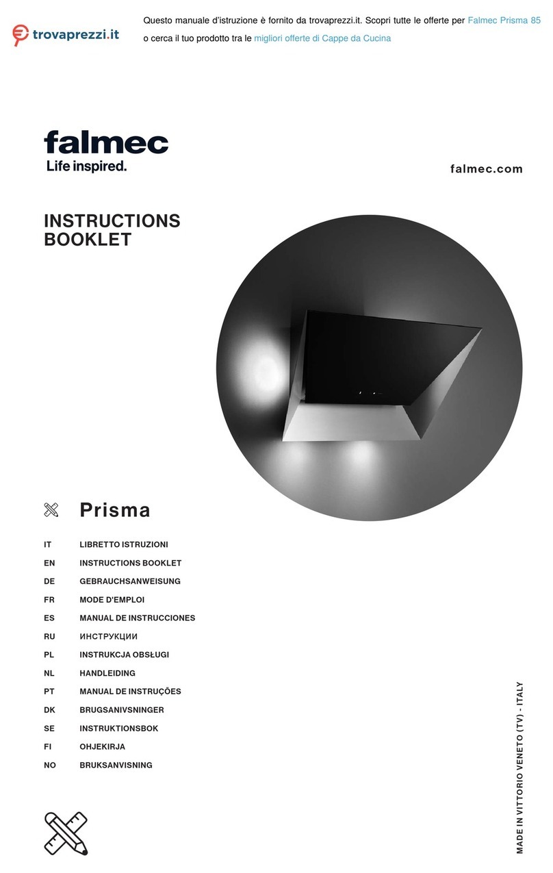 FALMEC Prisma 85 User manual FALMEC Prisma 85 User manual