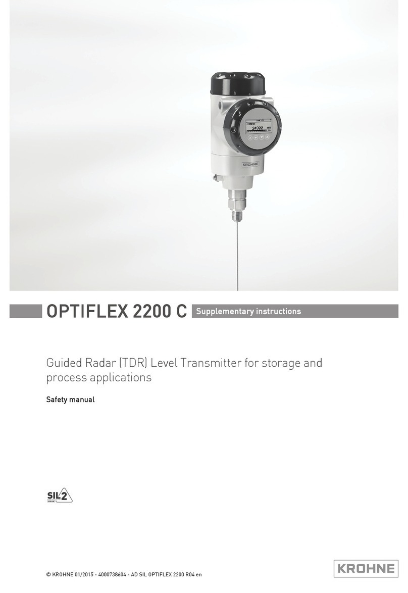 KROHNE OPTIFLEX 2200 C Supplementary instructions