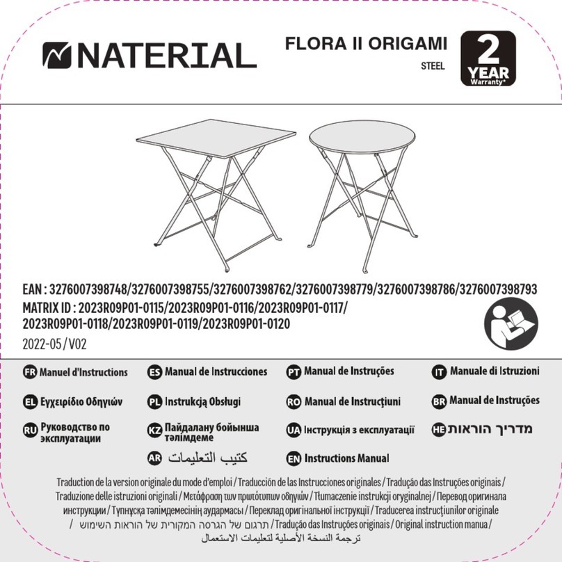 Naterial FLORA II ORIGAMI User manual