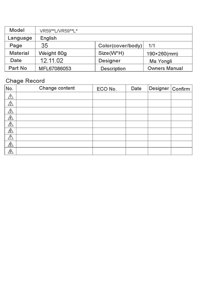 LG HOM-BOT VR59 L Series User manual LG HOM-BOT VR59 L Series User manual