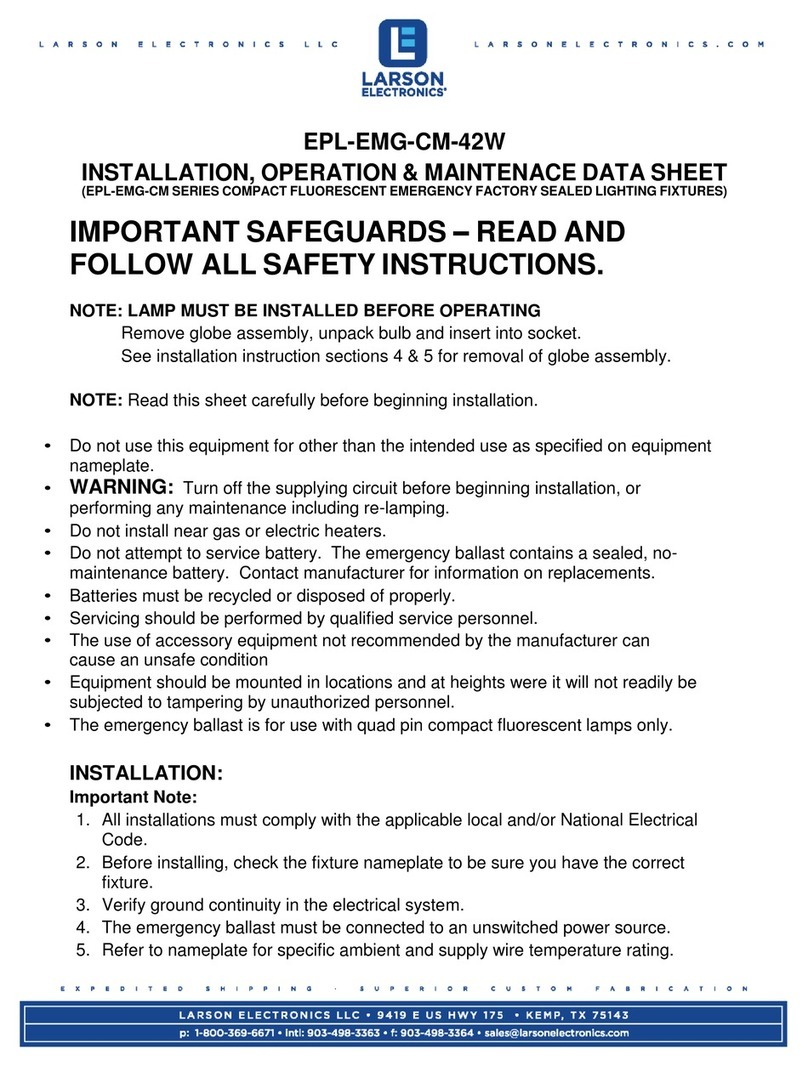 Larson Electronics EPL-EMG-CM-42W Instruction Manual