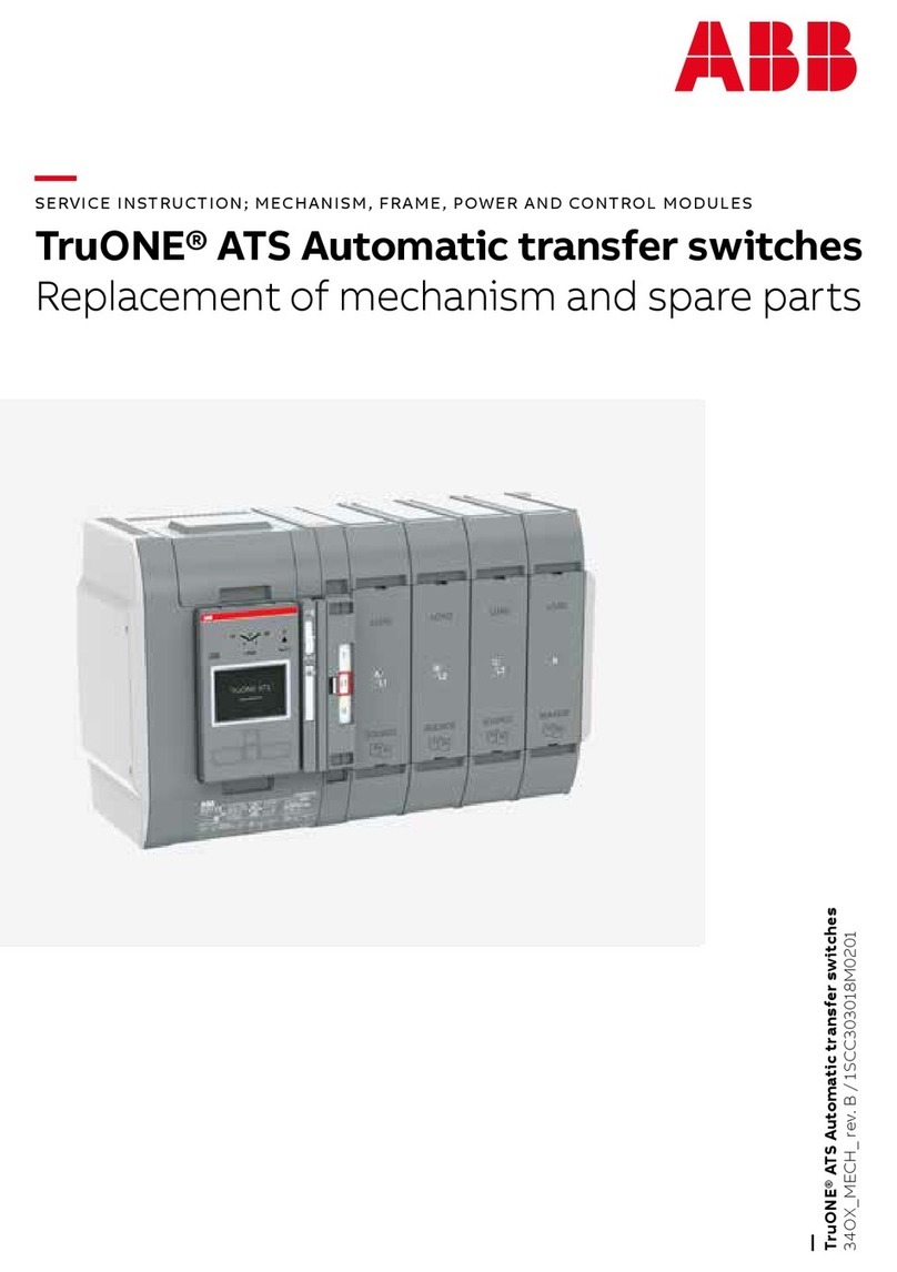 ABB TruONE ATS OXB250E3S3QT User manual