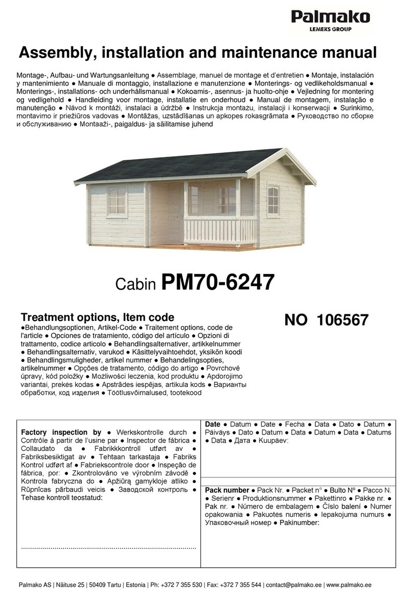 Lemeks Palmako PM70-6247 Installer manual