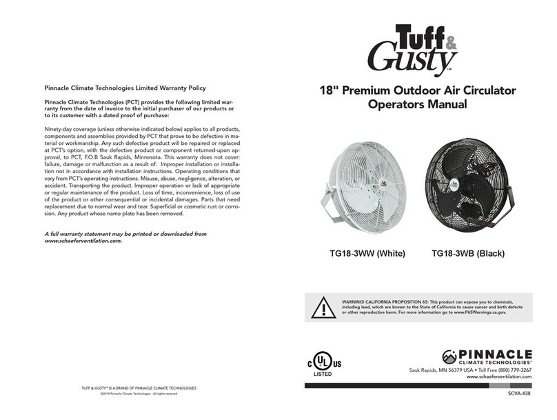 Pinnacle TG18-3WW Operator's manual