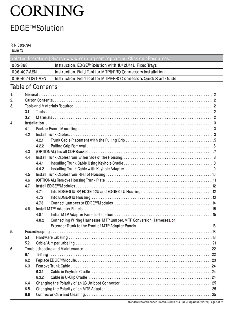 CORNING EDGE-02U manual