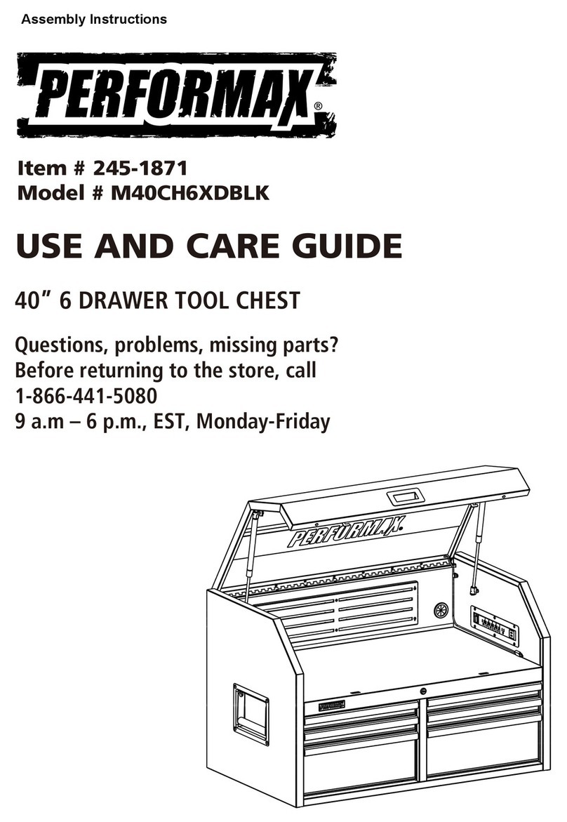 Performax M40CH6XDBLK Use and care guide
