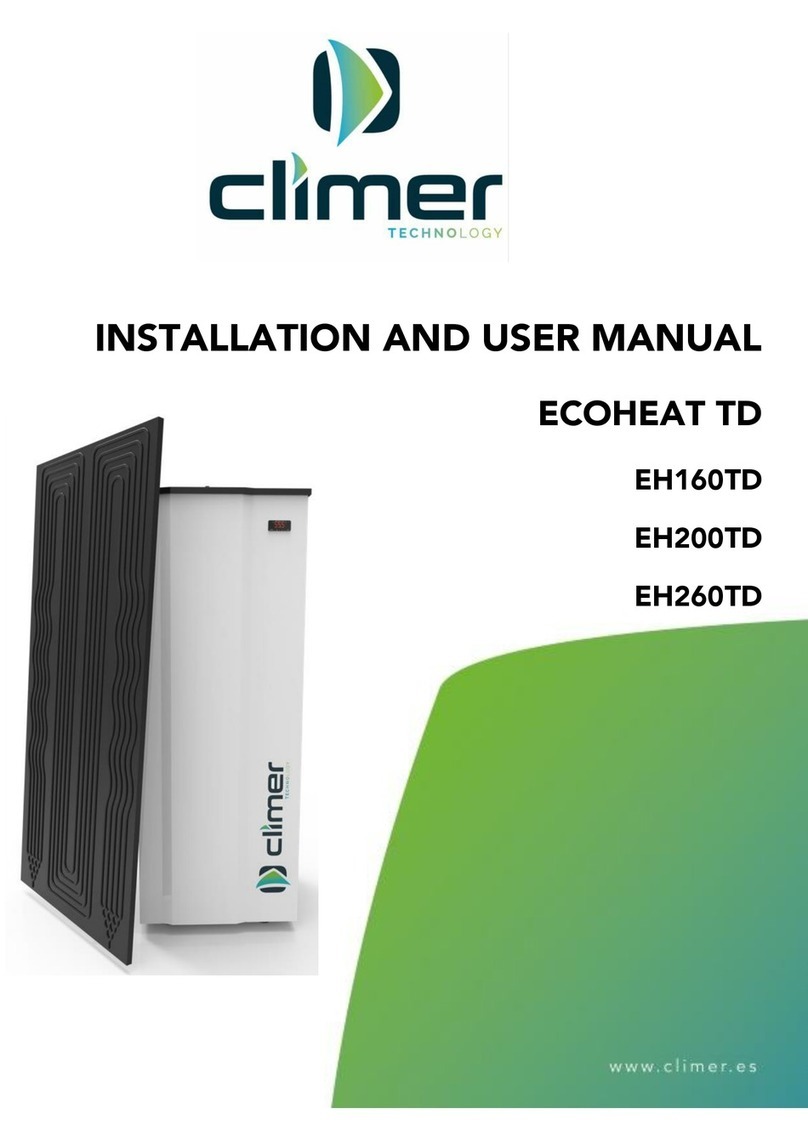 Climer ECOHEAT TD EH160TD Installation and user manual