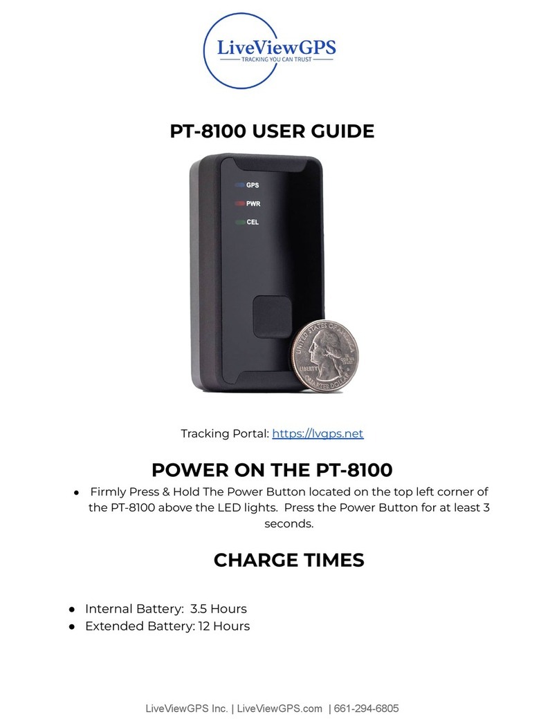 LiveView GPS PT-8100 user guide