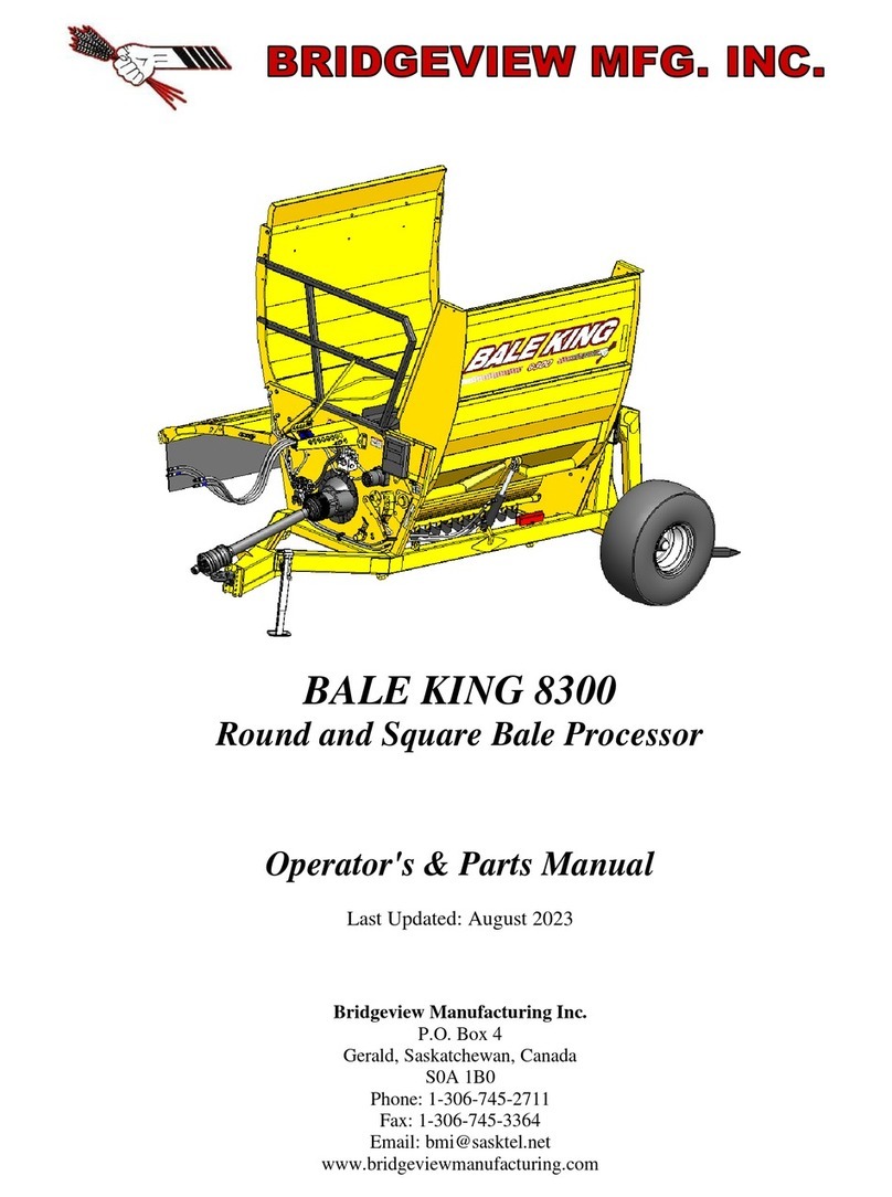 Bridgeview BALE KING 8300 Operator's manual