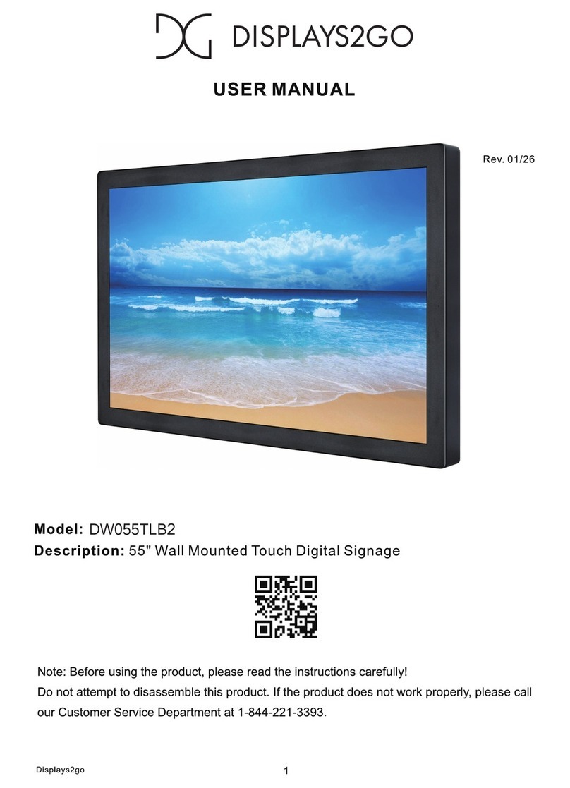 Displays2go DW055TLB2 User manual