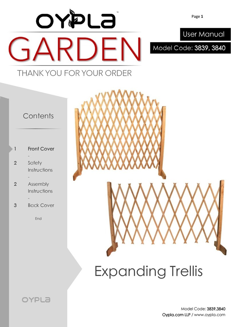 Oypla GARDEN 3839 user manual
