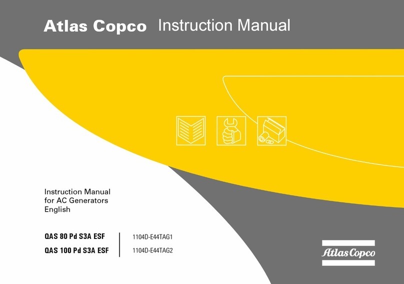 Atlas Copco QAS 80 Pd S3A ESF instruction manual