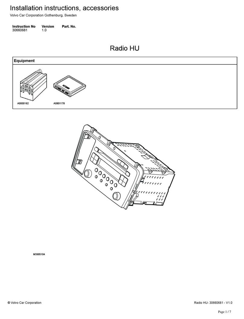 Volvo A0801178 Installation instructions, accessories