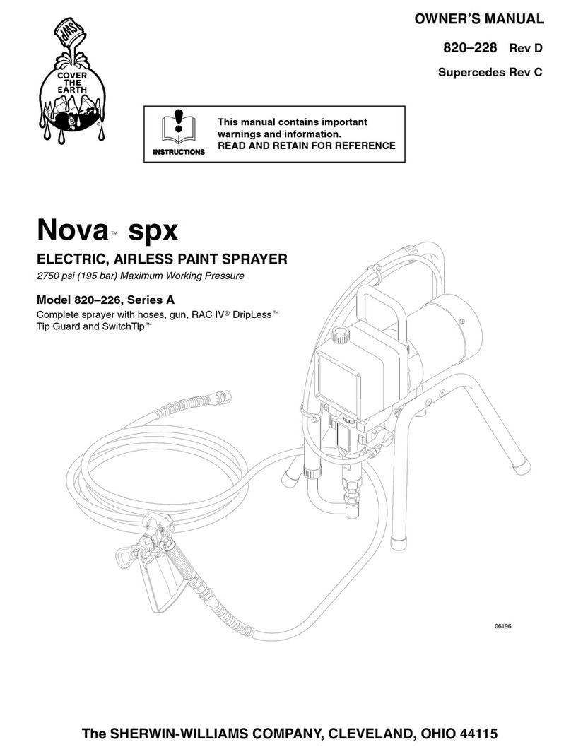 Graco Nova spx owner's manual