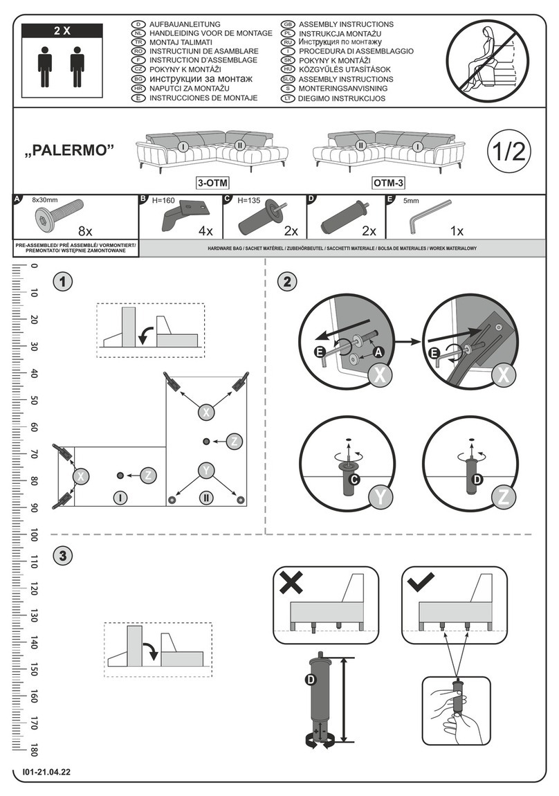 Otto PALERMO OTM-3 Assembly instructions Otto PALERMO OTM-3 Assembly instructions