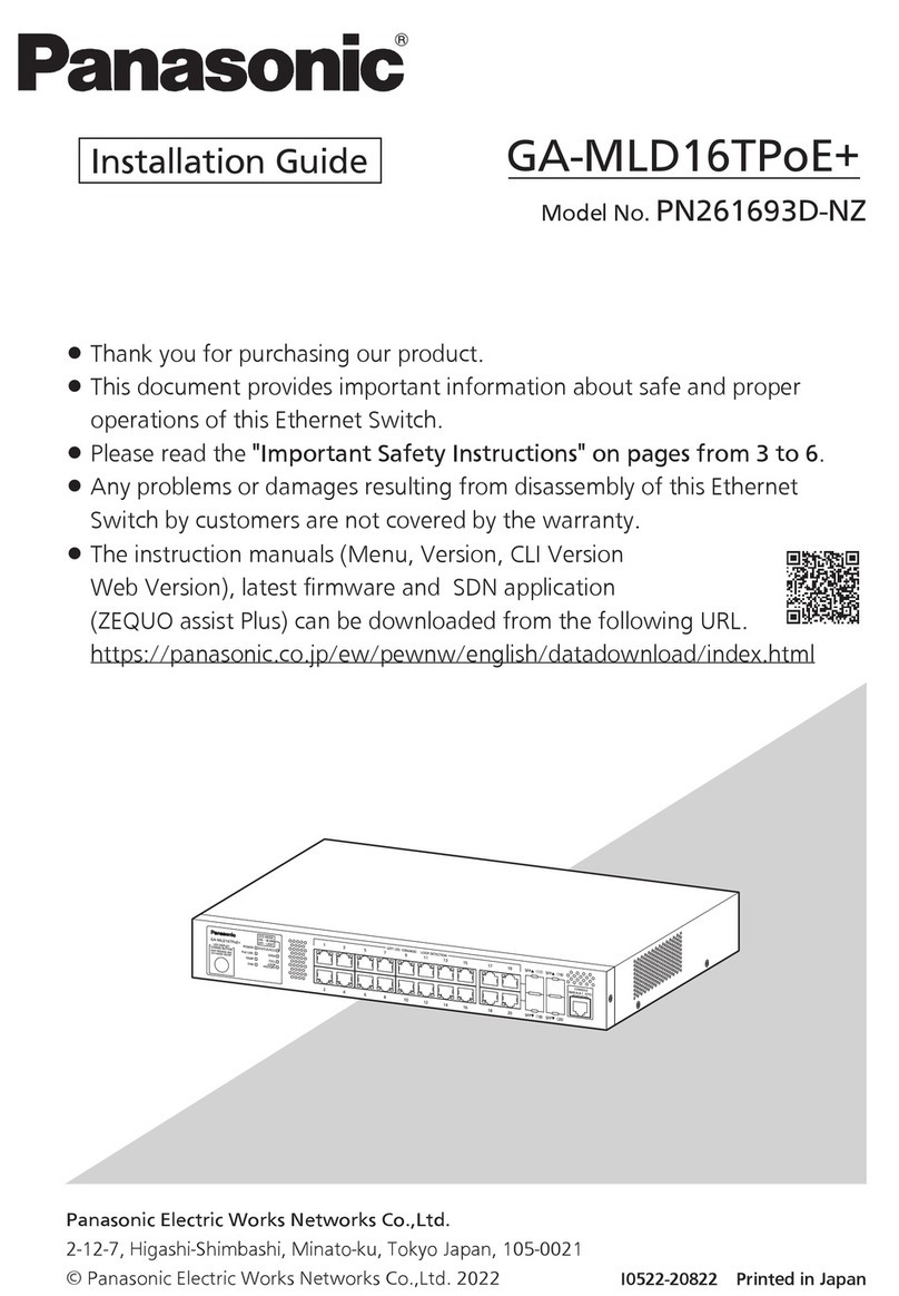 Panasonic GA-MLD16TPoE+ installation guide