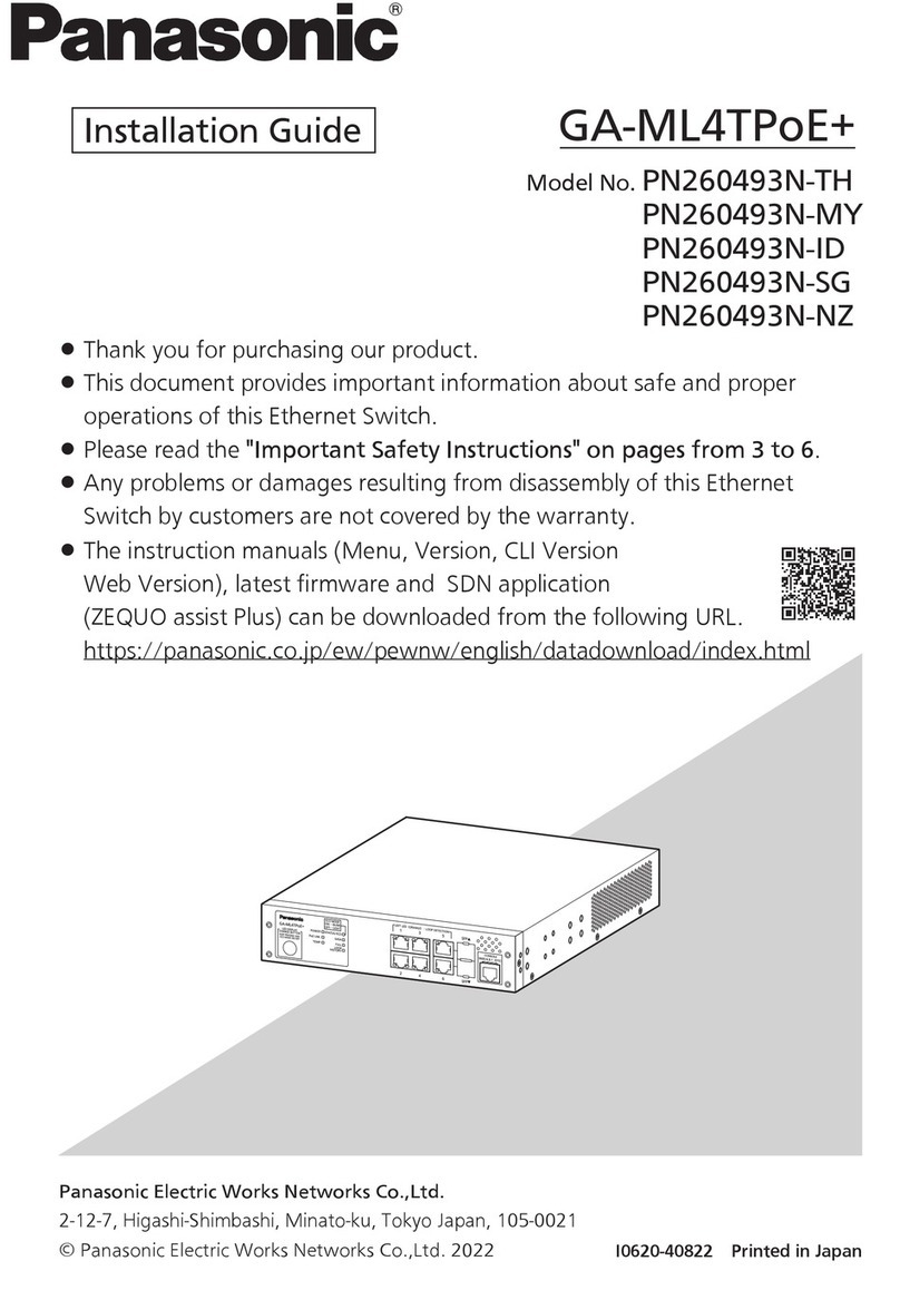 Panasonic PN260493N-NZ installation guide Panasonic PN260493N-NZ installation guide