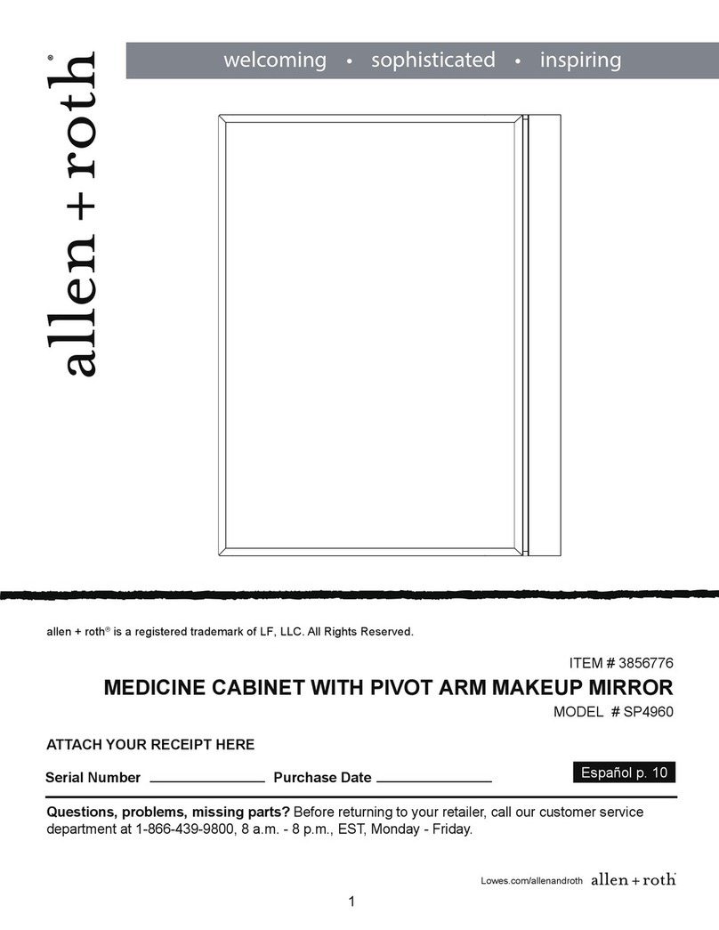 Allen + Roth SP4960 user manual