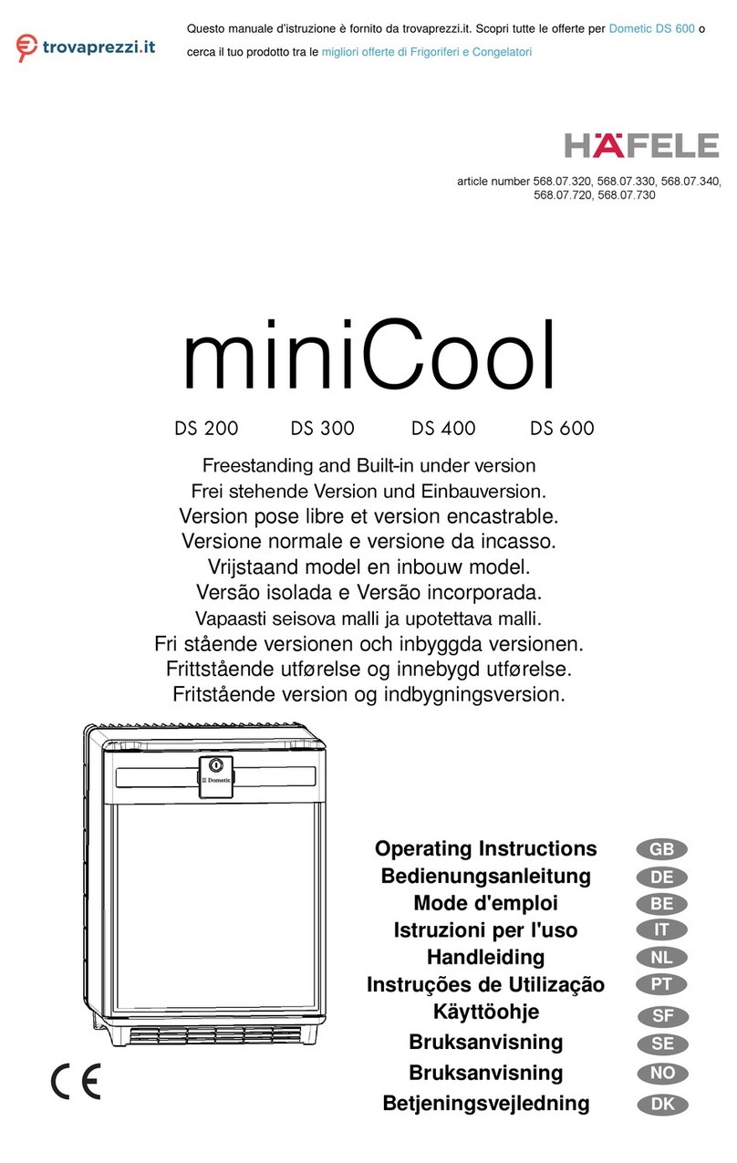 Dometic miniCool DS 600 operating instructions Dometic miniCool DS 600 operating instructions