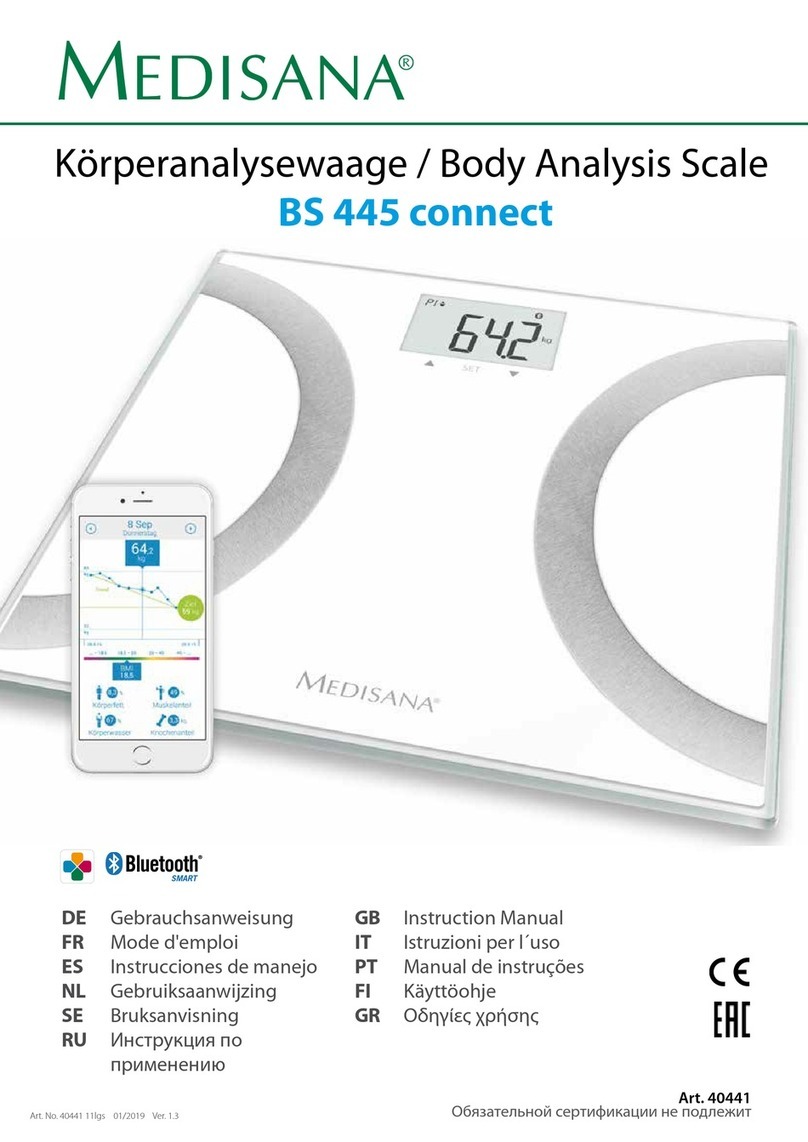 Medisana BS 445 connect instruction manual